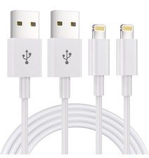2Pack 1.8M iPhoneCharger LightningtoUSB CableLead6Foot, 2.4A Fast Charging Cable