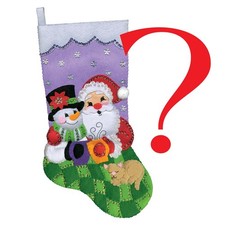 Design Works  Mystery Stocking Felt  Sequin Kit