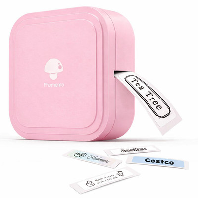 Phomemo Q32 Mini Etikettendrucker Rosa Bluetooth WLAN Thermo Aufkleber Maker