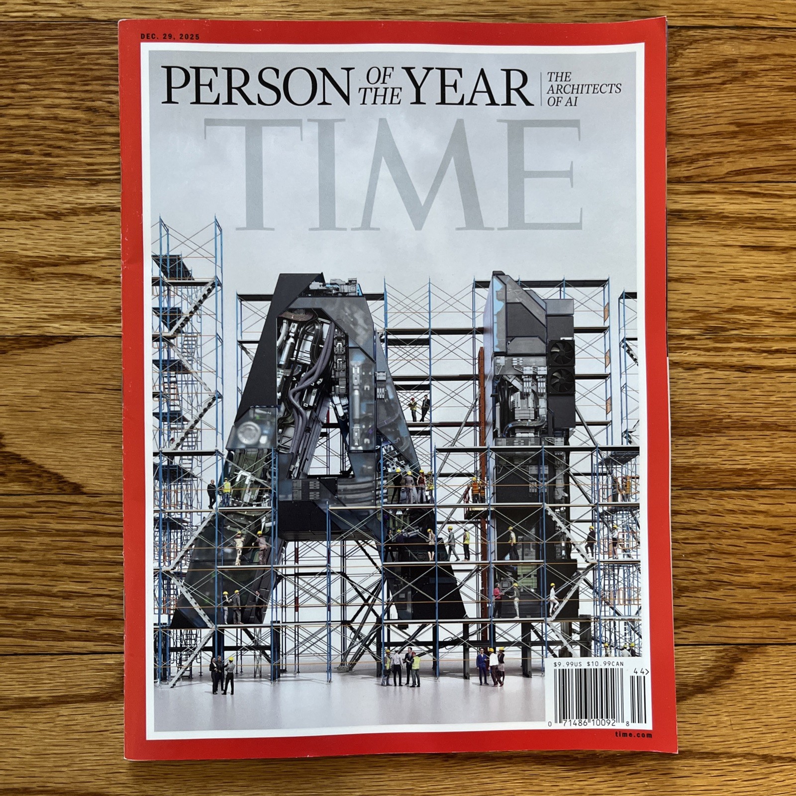 Time Magazine December 29th 2025 Person of the Year   Architects of AI