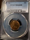 1932-P PCGS MS64RB-Very Nice 64RB, Looks close to MS65 RED