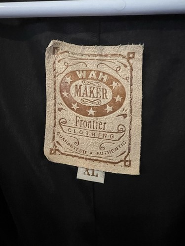 Wah Maker Vest Mens XLarge Black Grey Western Saloon Reenactment Velvet Paisley - Picture 4 of 12