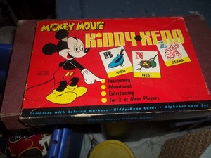 Jaymar Vintage 1960’s Disney Mickey Mouse Kiddy-Keno Game - RARE