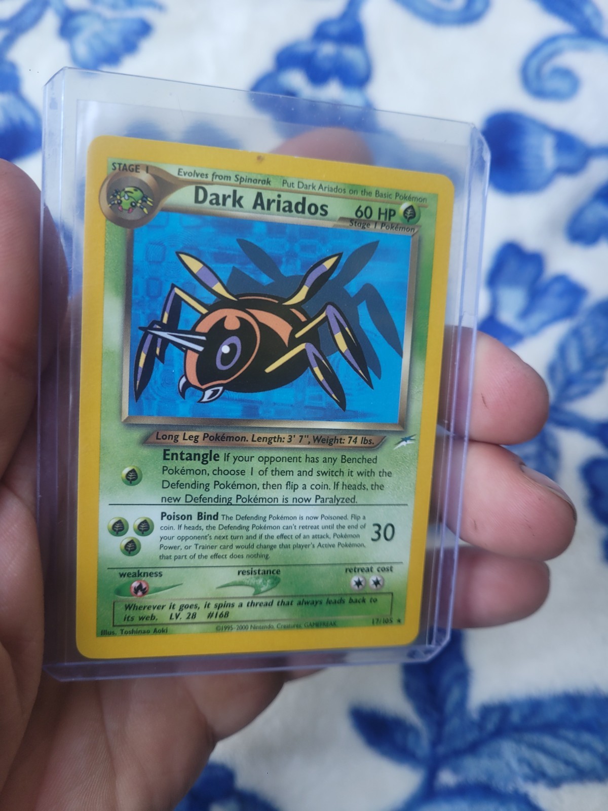 Dark Ariados 17/105 Neo Destiny Rare WOTC - Pokemon Card LP