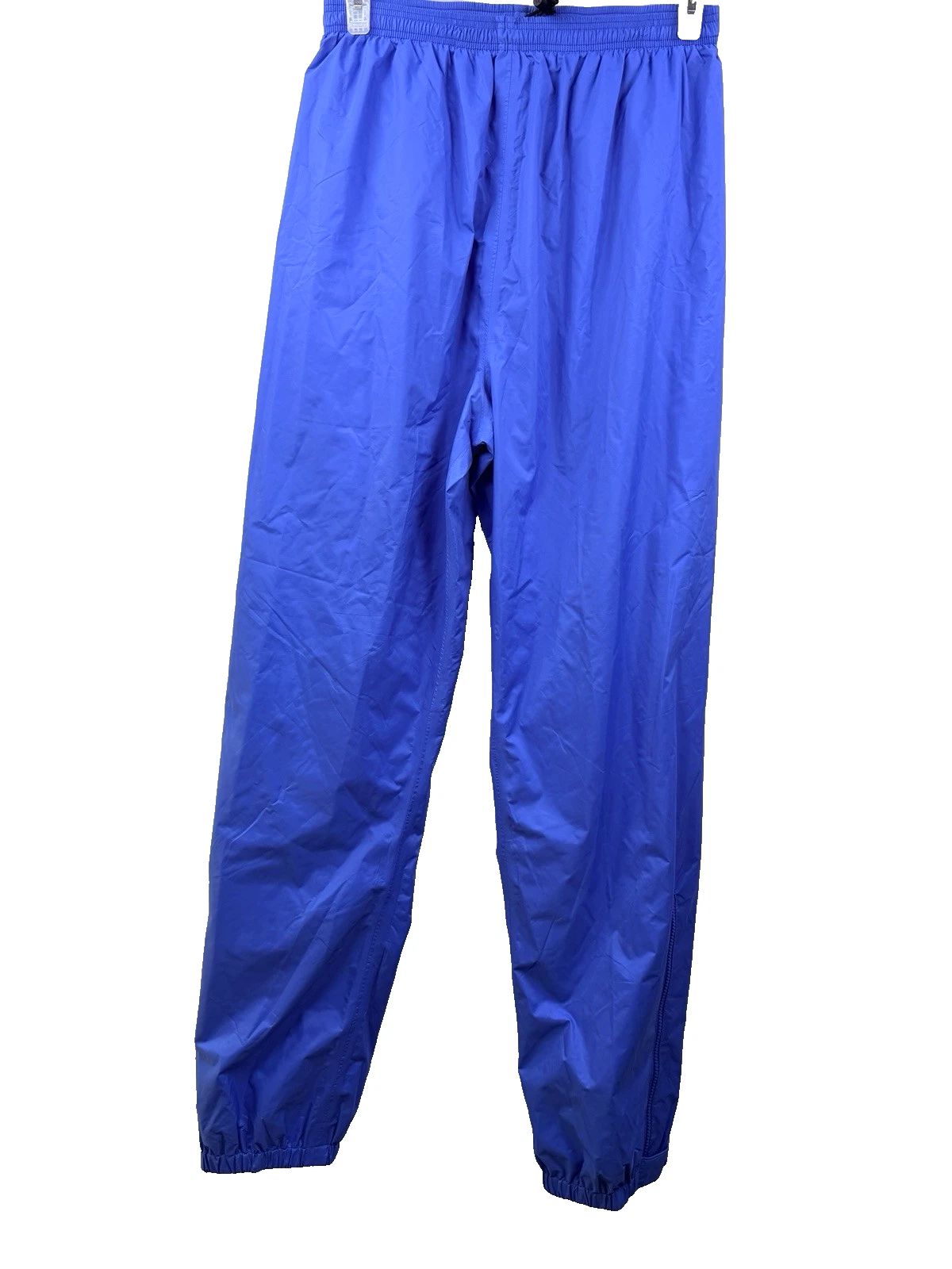 Vintage Mens LL Bean Windbreaker Pants Hiking Nylon Royal Blue Size Medium Tall