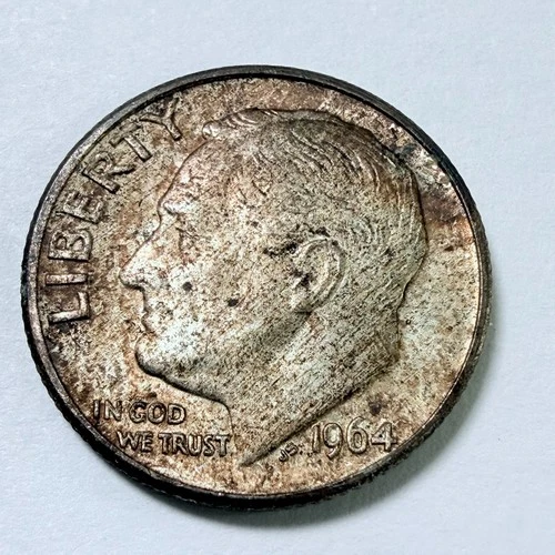 1964-D Roosevelt Dime – 90% Silver – Denver Mint XF EXTRA FINE CONDITION #5940