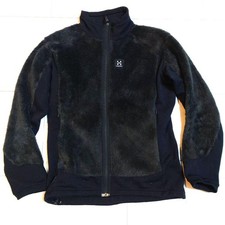 HAGLOFS Husky Fleece Jacket Black S Rare Masterpiece