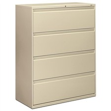 The Hon 894LL Lateral File 4 Drawer Steel 42"x19.3"x53.3"