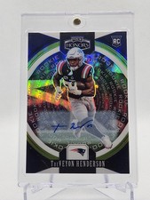 2025 Panini Honors TreVeyon Henderson Rookies Signatures RC Green Auto #/15