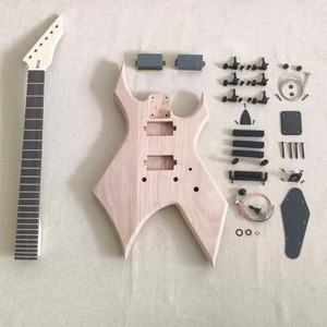 6 Six String DIY Electric Guitar Kit Genuine Mahogany BD Rosewood FretB Bolt On
