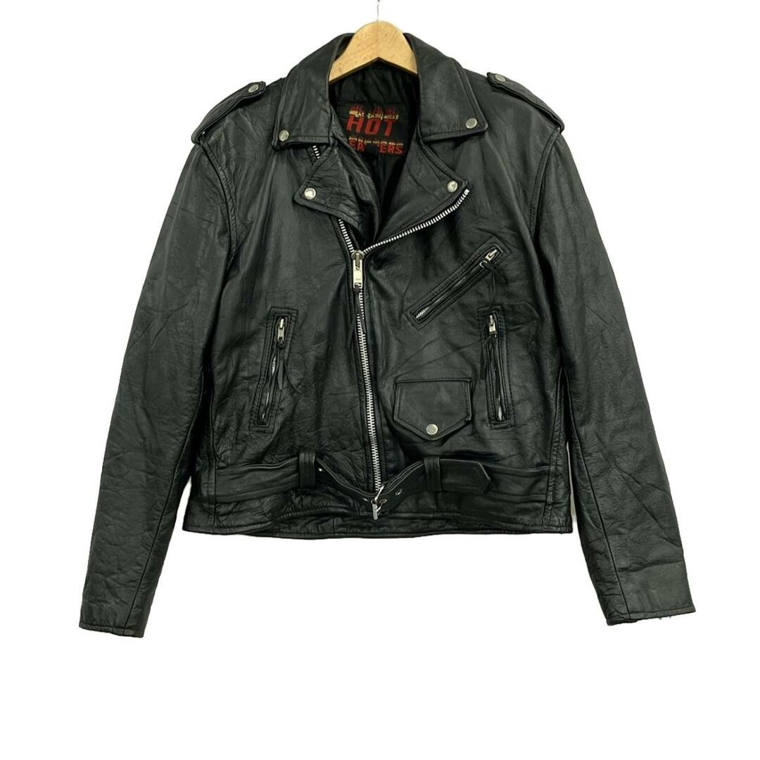 Hot Leathers Mens 46 Damaged Detail Crash Lined Riders Jacket with Rips 5210