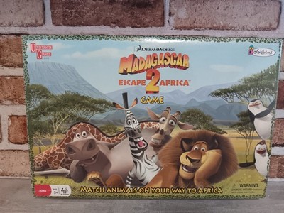 DreamWorks Madagascar Escape 2 Africa Board Game Vintage 2008 Matching Skills