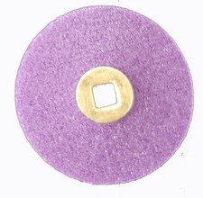 JSP MaxiFinish BRASS CENTER DOUBLE SIDE PLASTIC DISC 7/8" 21mm FINE grit /100