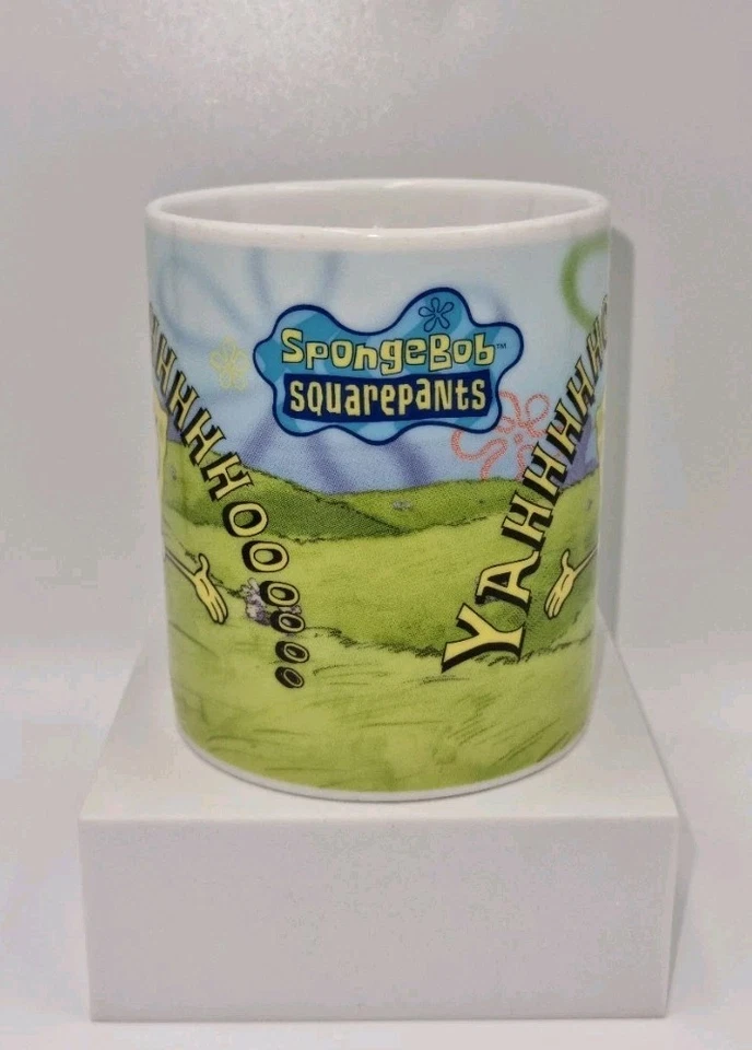 Spongebob Schwammkopf Tasse 4" Keramik Downpace Kaffeetasse Yahoooo! Viacom 2003 - Bild 3 von 4