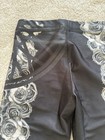 Zara Terez for Soul Cycle Work Out Cropped Leggings Size M Black Roses — photo 6