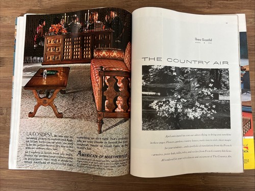 House Beautiful Magazine April 1965 Vintage Ads MCM Design Home Decor Gardens - Picture 18 of 24