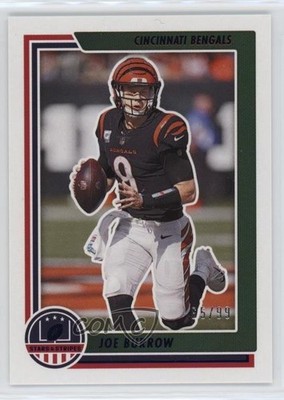 2021 Panini Chronicles Stars & Stripes Blue 65/99 Joe Burrow #STS-JBU 8mm