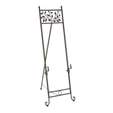 56 Inch Natural Elements Metal Floor Easel Stand for Decoration, Paintings, P...