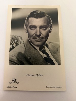 Clark Gable MGM Kolibri Verlag Postkarte Vintage 1950er Hollywood Filmstar