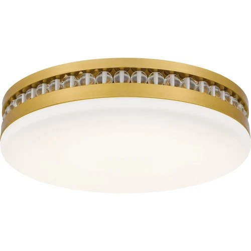Quoizel QFL6785 Carey 16"W LED Flush Mount Drum Ceiling Fixture - Black - Picture 12 of 12