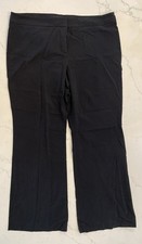 Nine West Pants Women's Size 16 Black Work Dressy Slacks Wide Leg