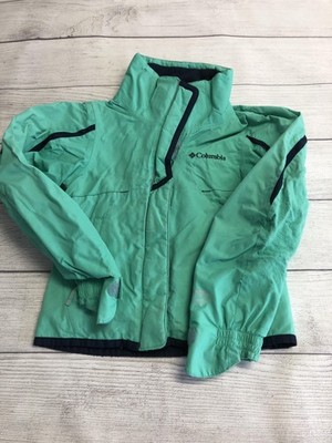 Columbia Jacket Youth XXS 2/3 Green Bugaboo Interchange Ski Omni-Tech Winter