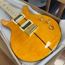 New prs orange  Electric Guitar 2H Pickups Flame Maple Top Solid Body