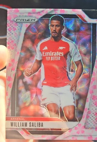2024-25 Panini Prizm EPL - William Saliba #20 Choice Cherry Blossom Prizm /20
