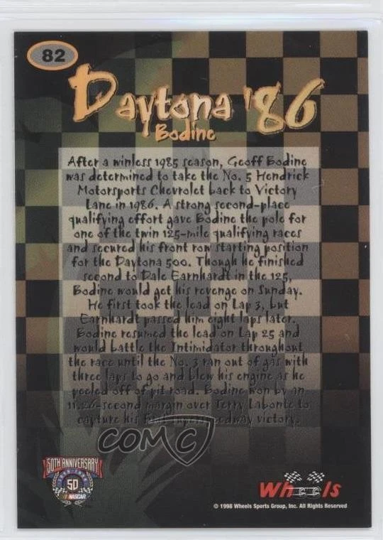 1998 Wheels Geoff Bodine #82 - Image 2 of 2