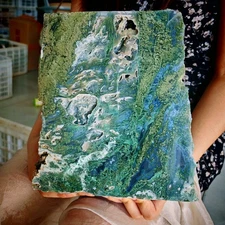 11.33LB Natural quartz Water grass agate raw stone crystal Healing