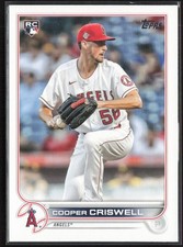2022 Topps Cooper Criswell Rookie Los Angeles Angels #521