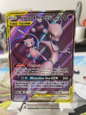 Pokemon TCG Mewtwo & Mew GX 222/236 Sm-Unified Minds TAG TEAM Full Art Holo