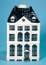 KLM 48 Blue Delft BOLS Mini House Rembrandt Museum Amsterdam Empty