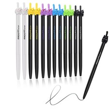 retractable cat gel pens,Fine Point 0.5mm black ink,Cute kitty fun ball point...