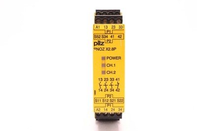 PILZ SAFETY RELAY PNOZX2.8P24-240VAC/DC3N/O1N/C