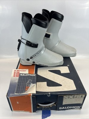 Salomon SX50 Ski Boots Gray Mondo 34.0 - 35.0 w/ Original Box & Manual Good