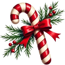 30 Custom Christmas Mistletoe Candy Cane Personalized Address Labels