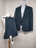 River Island Dark Green Slim Fit 2 Piece Suit.Jacket 42r Trousers 34r.PW2006213