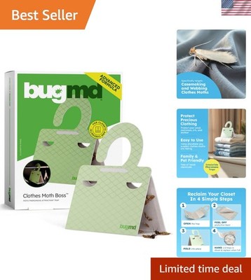 Effortless Moth Control   6 Count Non-Toxic Pheromone Traps for Clothes & Pantry