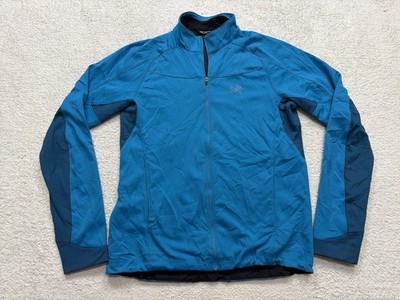 Arc'teryx Argus Jacket Blue Size Medium Cycling Windstopper