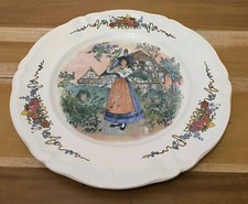 PLAT Creux Sarreguemines Obernai H.LOUX Alsacienne 34 cm