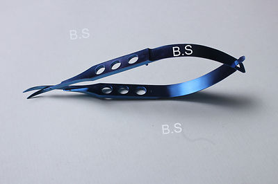  Micro Scissors Curved Pointed Tip 11 mm blades 