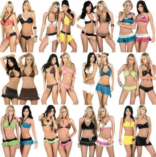 Lot 40 pcs Wholesale bikini swimsuit beach Gogo stripper Dance Rave S M L XL - Picture 1 of 12