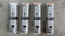 NEW Sylvania 20329 827 Dulux S 9W Compact Fluorescent Bulbs - lot of 4