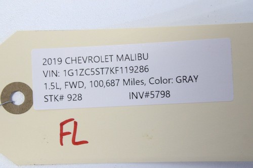 2016-2024 CHEVROLET MALIBU FRONT LEFT SIDE DOOR WINDOW REGULATOR W/ MOTOR OEM - Picture 8 of 8