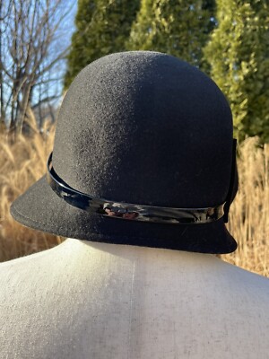 Soprattutto Cappelli Bucket Hat Black 100% Woolfelt Ladies  display picture 3