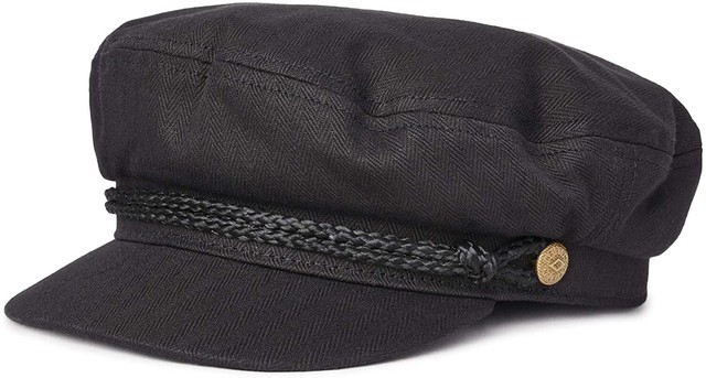 Brixton Fiddler Black Newsboy Cap Women 
