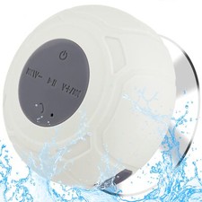 Bluetooth Shower Speaker Waterproof Wireless Speaker w/ Suction Cup for Bathroom