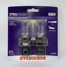 Sylvania XtraVision 9004 XV.BP2 - 2 Pack - Light Bulb Fog Daytime Running SEALED