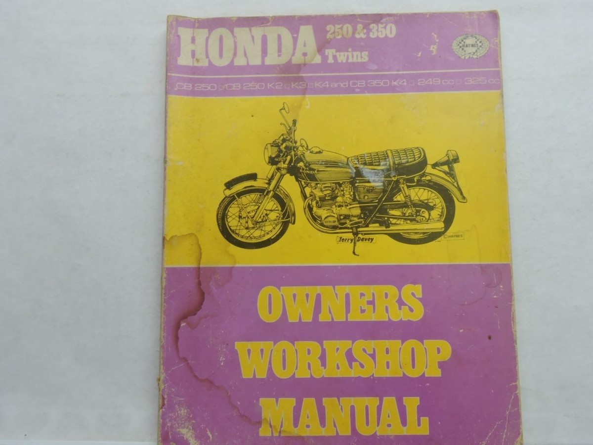 Honda 250 350 Twins CB250 K2 K3 K4 325cc Haynes Owners Workshop